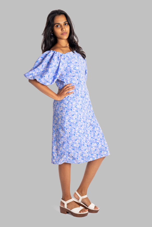 Lilac Whisper Side Slit Dress