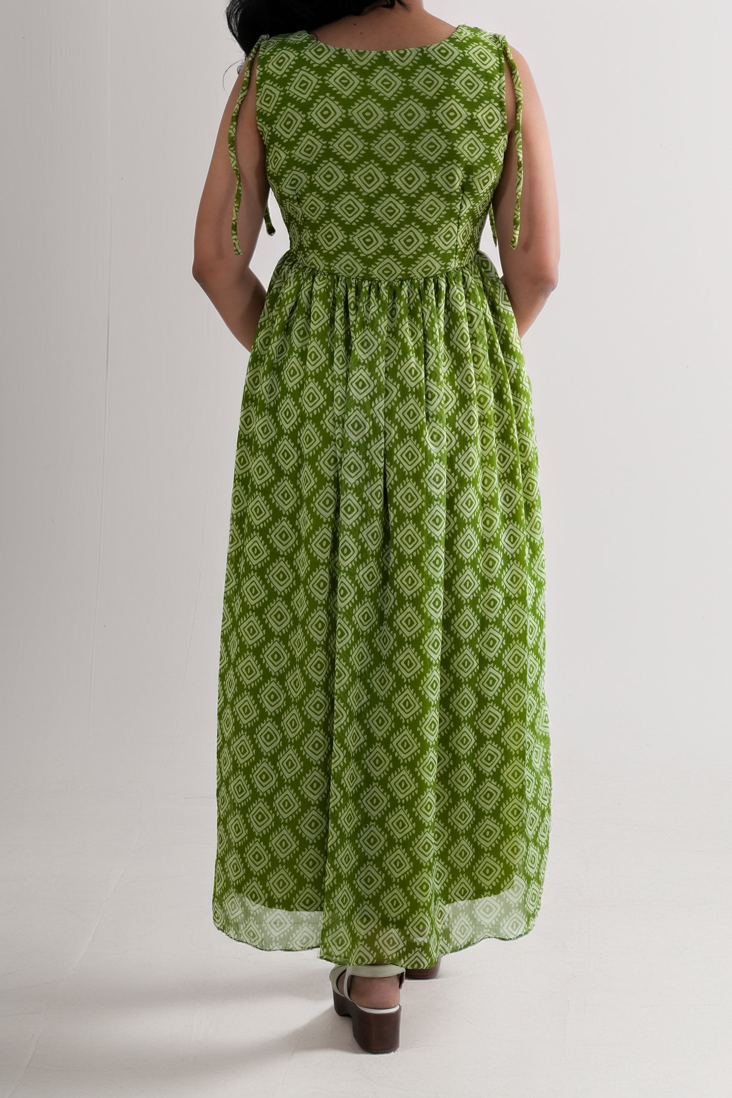 Olive Wrap Dress