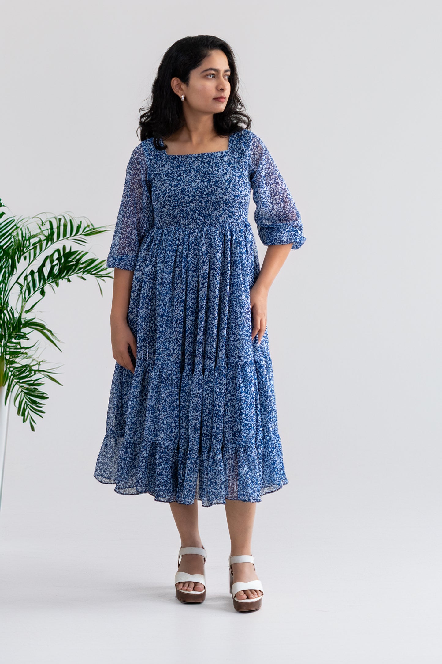 The Mira Blue Dress
