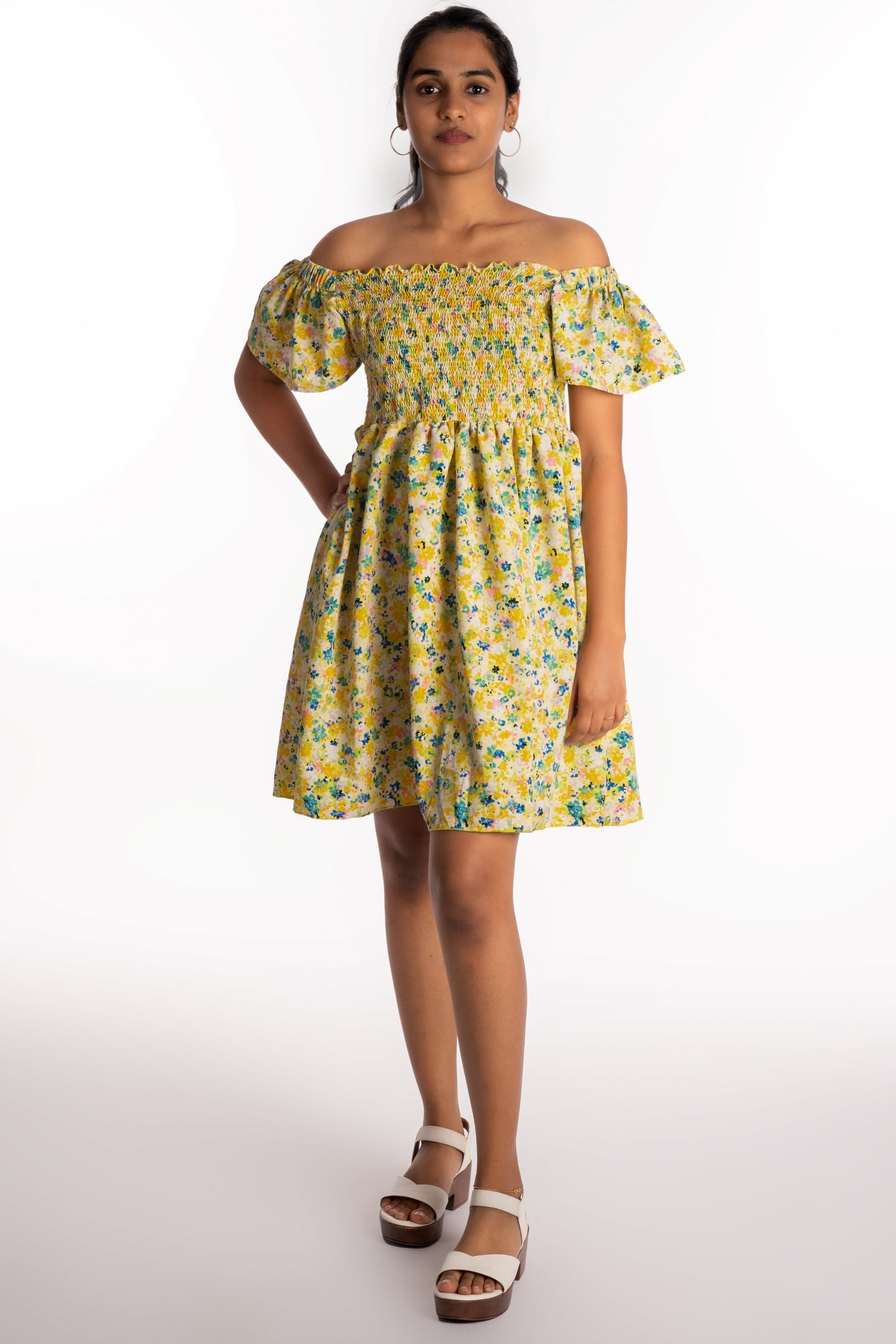 Sunny Bloom Smocked Dress