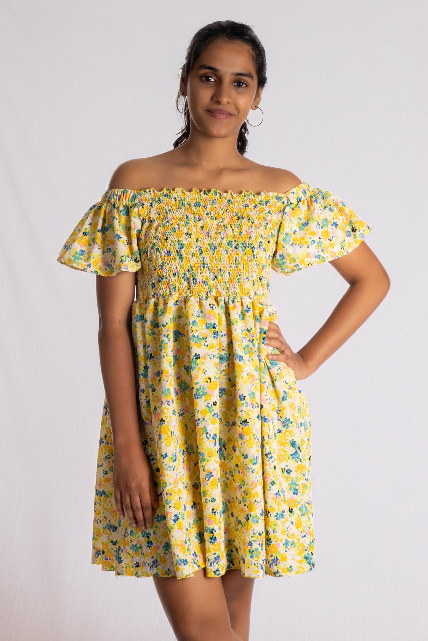 Sunny Bloom Smocked Dress