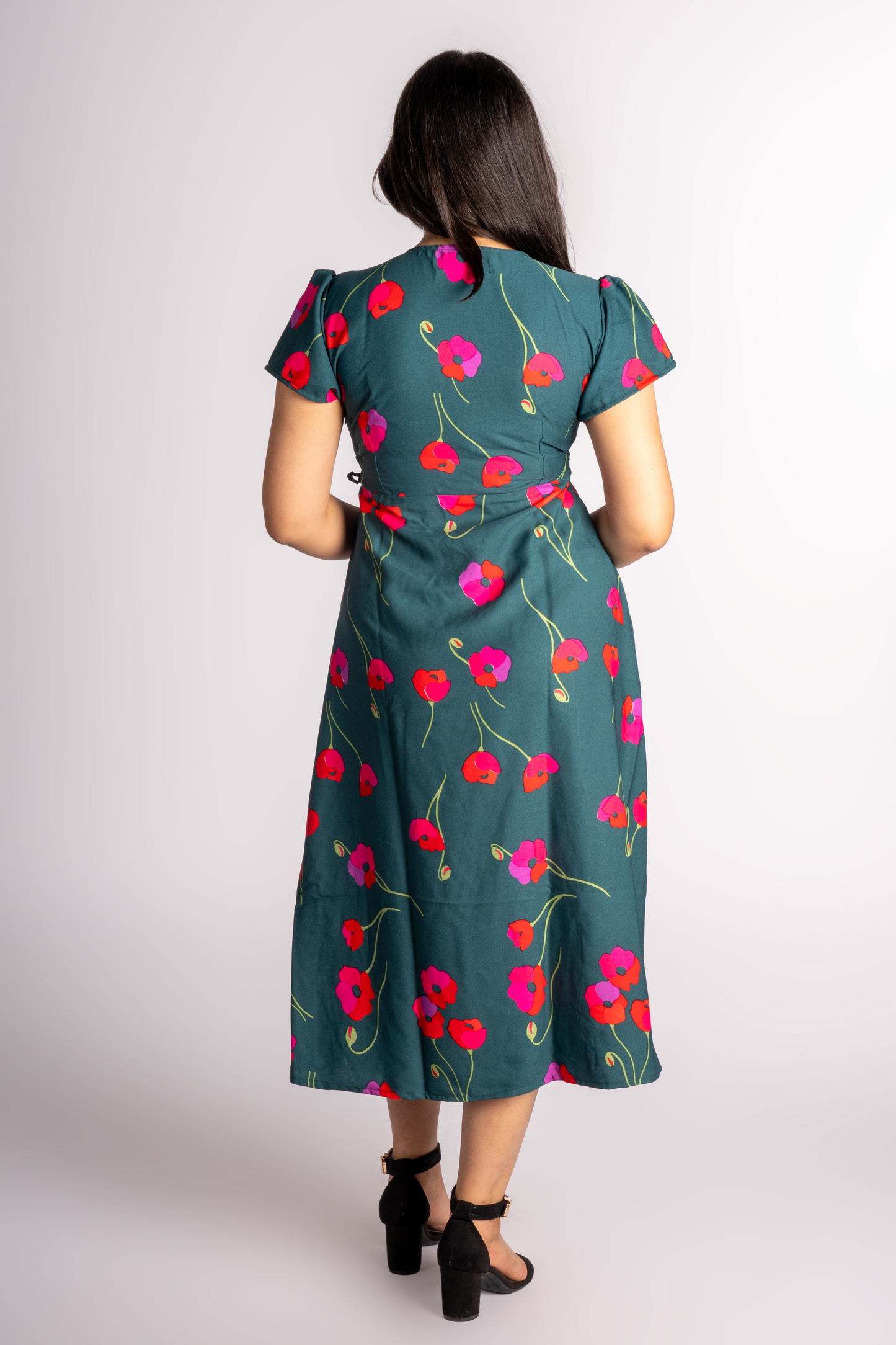 Gia Green Wrap Dress