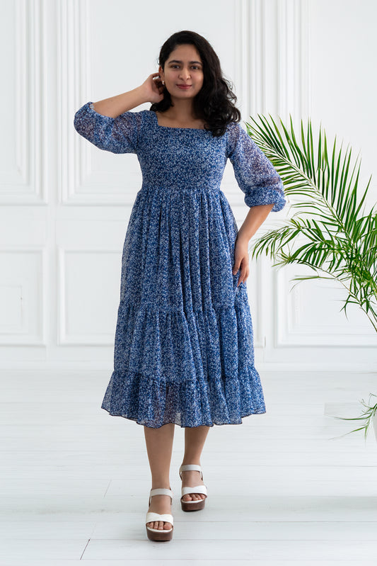 The Mira Blue Dress