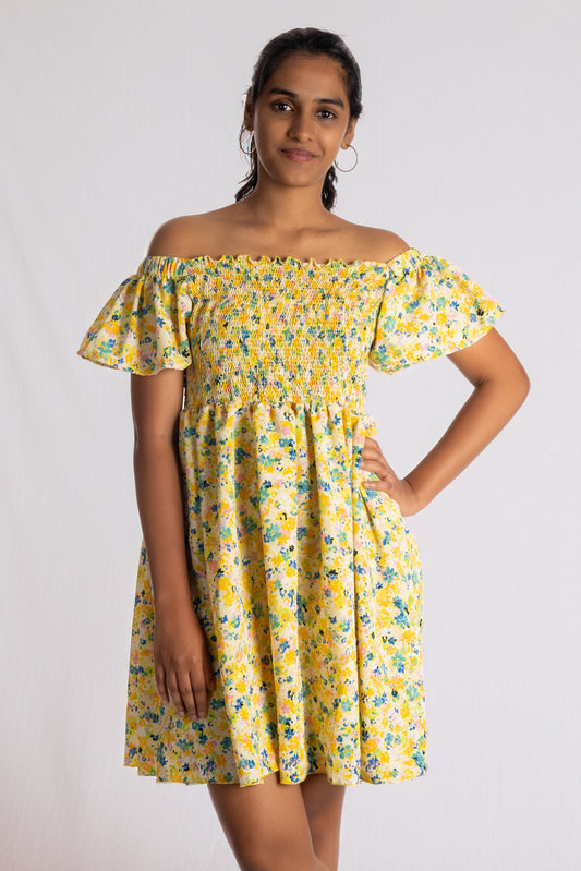 Sunny Bloom Smocked Dress